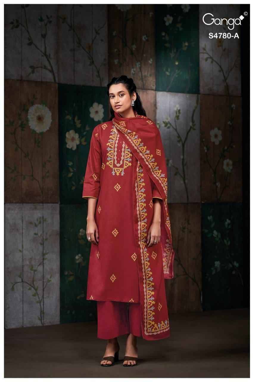 SIYANSHI 4780 Series By Ganga Fashion Beautiful Festive Suits Stylish Colorful Fancy Casual Wear & Ethnic Wear PREMIUM COTTON Print Dresses At Wholesale Price